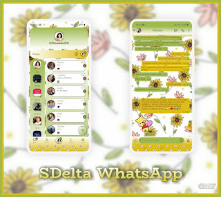 Sunflower Theme For YOWhatsApp & Delta WhatsApp