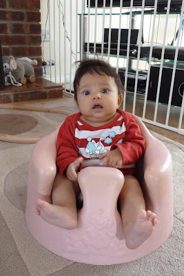 Children in a Bumbo seat