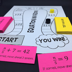 https://www.teacherspayteachers.com/Product/Equation-Invasion-A-Solving-Equations-Board-Game-3486146