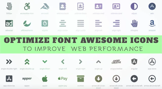 how to optimize font awesome icons - blogger