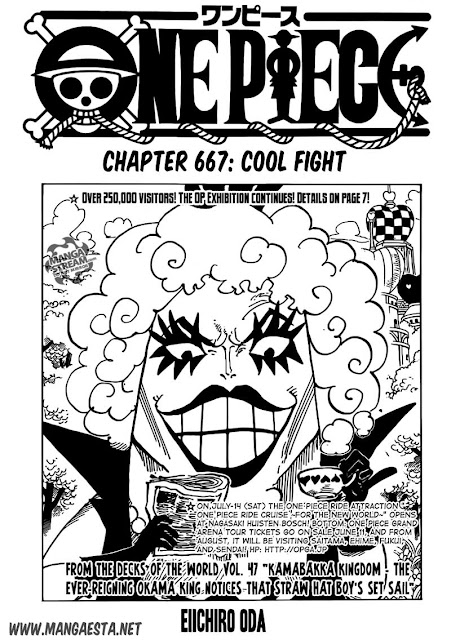 DOWNLOAD KOMIK ONE PIECE CHAPTER 667 "COOL FIGHT" BAHASA INDONESIA