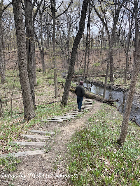 Wandering the ravine at Reed-Turner Woodlands in Long Grove, Illinois