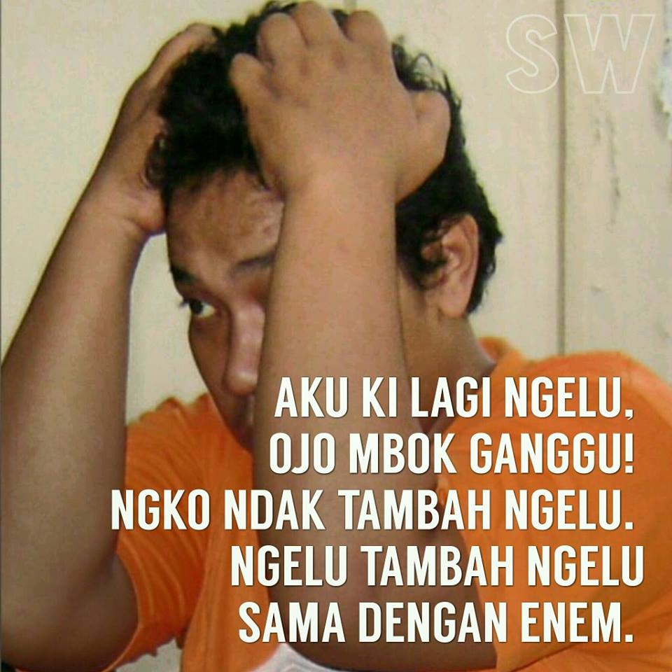 Kumpulan Meme Lucu Bahasa Jawa Galau Kumpulan Gambar DP BBM