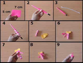 Tutorial Amplop Lolipop dari Kain Flanel