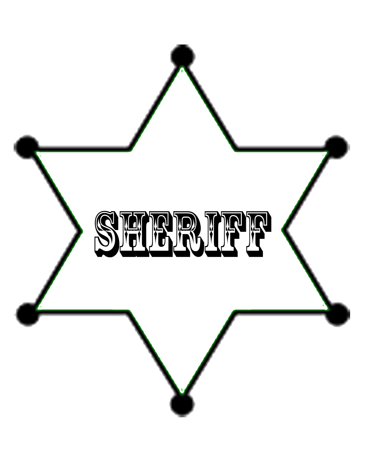 Crafts And Creations By Dancing Cowgirl Design Sheriff Badge Free