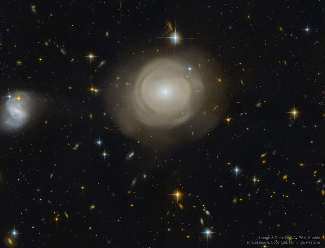 NASA PhotoNews: Shells of Stars in Elliptical Galaxy PGC 42871