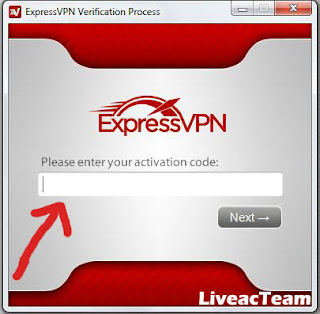 ExpressVPN application screen capture