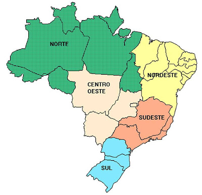 mapa do brasil por regioes. NINGUÉM SEGURAVA AQUELE BRASIL