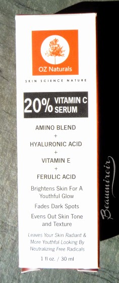 Photo of OZ Naturals Vitamin C Serum Skincare, cruelty-free, vegan, made in USA anti-aging product