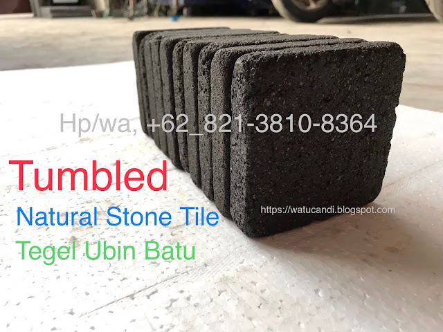 Jual Tegel Ubin Tumbled Bahan Batu Asli Lava Natural Stone Tile  Hp/wa, +62_821-3810-8364 Jogja - Magelang  Jika Anda merenovasi rumah/bangunan Anda atau terlibat dalam desain rumah impian Anda, maka Anda mungkin akan menemukan ungkapan, “ubin” salah satunya "Tegel Ubin Batu Tumbled" Ingin tahu apa itu dan mengapa arsitek atau desainer interior Anda harus merekomendasikannya. Tumbled mengacu pada ujung batu atau ubin. Namun, ingatlah bahwa ada beberapa jenis hasil akhir yang terguling. Misalnya, ubin tertentu yang jatuh mungkin memiliki tampilan dan penampilan yang berbeda dibandingkan dengan ubin lain yang juga jatuh.  Tergantung pada jenis lapisan yang digunakan, ubin batu memiliki karakteristik yang bervariasi. Semua ubin jatuh memiliki penampilan yang halus, lembut, usang yang kasar dan bersahaja. Ubin jatuh alami memiliki tepi bulat lembut dengan wajah yang halus. Diasah ubin jatuh, di sisi lain, memiliki matte. Ubin yang dipoles dipoles memiliki hasil akhir yang mengkilap, namun tetap mempertahankan desain pedesaan. Ubin antiqued tumbang memiliki sentuhan rustic dengan lubang-lubang kecil, celah-celah, dan lubang di permukaan ubin.  Dari semua ini selesai jatuh, alami dan kuno adalah yang paling umum.  Secara teknis, ubin bisa mencapai finish terguling dalam dua cara yang berbeda. Mari kita lihat lebih dekat prosesnya. Metode jatuh yang paling umum adalah menempatkan ubin di drum karet bersama dengan pasir, air, dan batu. Drum disegel, dan ubin digulung dengan drum (jatuh). Batuan, air, dan pasir di dalam drum memudar di tepi ubin dan melembutkan permukaannya, sehingga memberi kesan pedesaan jatuh ke ubin batu alam. Proses ini hanya berfungsi untuk ubin kecil, karena ubin yang lebih besar cenderung pecah dalam proses jatuh. Metode ini hanya digunakan untuk hasil akhir yang terguling secara alami. Ubin jatuh dan dipoles dipoles tidak menggunakan metode ini. Alih-alih, jenis ubin yang jatuh lainnya dibuat menggunakan pahat tangan dan chipping. Atau, beberapa produsen ubin saat ini menggunakan mesin pemotong untuk memberikan tampilan ubin yang jatuh.  Semua ubin batu alam bisa terguling. Ya, ini termasuk granit, marmer, travertine, batu kapur, batu tulis, onyx dan kuarsit. Ubin batu alam apa pun yang Anda gunakan untuk rumah Anda dapat digulingkan untuk mendapatkan hasil akhir yang sederhana.  Tidak. Tumbling tidak memengaruhi kualitas ubin batu alam. Terlepas dari apakah Anda memilih ubin batu alam jatuh atau ubin batu mengkilap, mereka memiliki kehidupan dan daya tahan yang sama. Tumbling tidak memengaruhi lapisan pelindung batu alam Anda, sehingga ubin batu alam Anda akan tetap tahan tumpahan dan tahan panas. Yang berbeda adalah penampilan. Ubin jatuh memiliki penampilan yang sangat berbeda dibandingkan dengan ubin yang telah dipoles atau diasah. Ubin yang jatuh terlihat berdebu atau sedikit berkapur, dan warna-warna batu alam agak diredam. Tidak seperti jatuh, proses perawatan ubin lainnya seperti mengasah dan memoles memperdalam warna batu alam. Di sisi lain, jatuh membuat ubin Anda terlihat agak membosankan. Ini dapat diperbaiki dengan menerapkan sealer penambah warna pada ubin, setelah pemasangan dan pemasangan. Sealer akan mencerahkan warna-warna ubin yang jatuh dan menghilangkan lapisan kapur.  Jika Anda menyukai gaya interior pedesaan yang sederhana, maka menggunakan ubin berjatuhan untuk lantai Anda adalah pilihan yang bagus, pemasok mosaik terkemuka untuk menemukan gaya penyelesaian akhir yang tepat untuk lantai dan dinding Bangunan Anda.  Tumbled Batu Alam Asli Terlihat Karakteristik Classic Unik dan Menarik Sebagai Tegel Ubin Batu Alam dan Juga Sebagai Desain Wall Tempel Dinding Tembok Pembangunan Anda Agar terlihat Berbeda Dengan Seni Nuansa Yang Menyatu Dengan Alam.  Dapat dipadukan dengan bangunan moderen minimalis atau suasana bangunan yang mengusung konsep alami di pedesaan jaman dulu, inspirasi dan inovasi pembangunan yang terus berkembang tidak membosankan pada tampilannya, high class Natural Stone Tile Lava Rock Vulcano Pedra Hitam Gunung Merapi Indonesia.