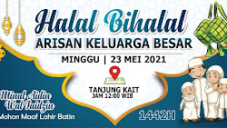 Agenda Halal Bihalal Arisan Keluarga Besar dirumah Makan ibu Tompel Tanjung Kait