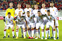 SELECCIÓN DE ESPAÑA - Temporada 2016-17 - David De Gea, Sergio Ramos, Diego Costa, Monreal, Busquets y Piqué; David Silva, Iniesta, Thiago Alcántara, Koke y Vitolo - ALBANIA 0  ESPAÑA 2 (Diego Costa y Nolito) - 10/10/2016 - Campeonato Mundial de Rusia 2018, fase de clasificación - Shköder, Albania, estadio Loro Boriçi - Alineación: De Gea; Sergio Ramos (Íñigo Martínez 80'), Piqué, Monreal; Busquets, Koke, Thiago, Iniesta (Isco 78'); Vitolo (Nolito 59'), Silva y Diego Costa