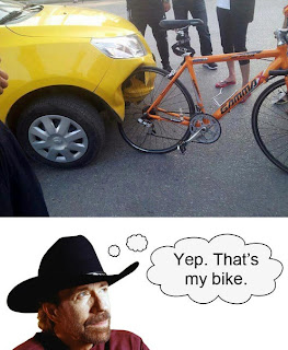 Chuck Norris Bike Fail