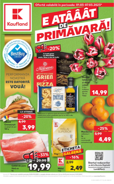 Kaufland Promotii + Catalog - Brosura 01-07.03 2023 → Tombola de ECONOMISIRE