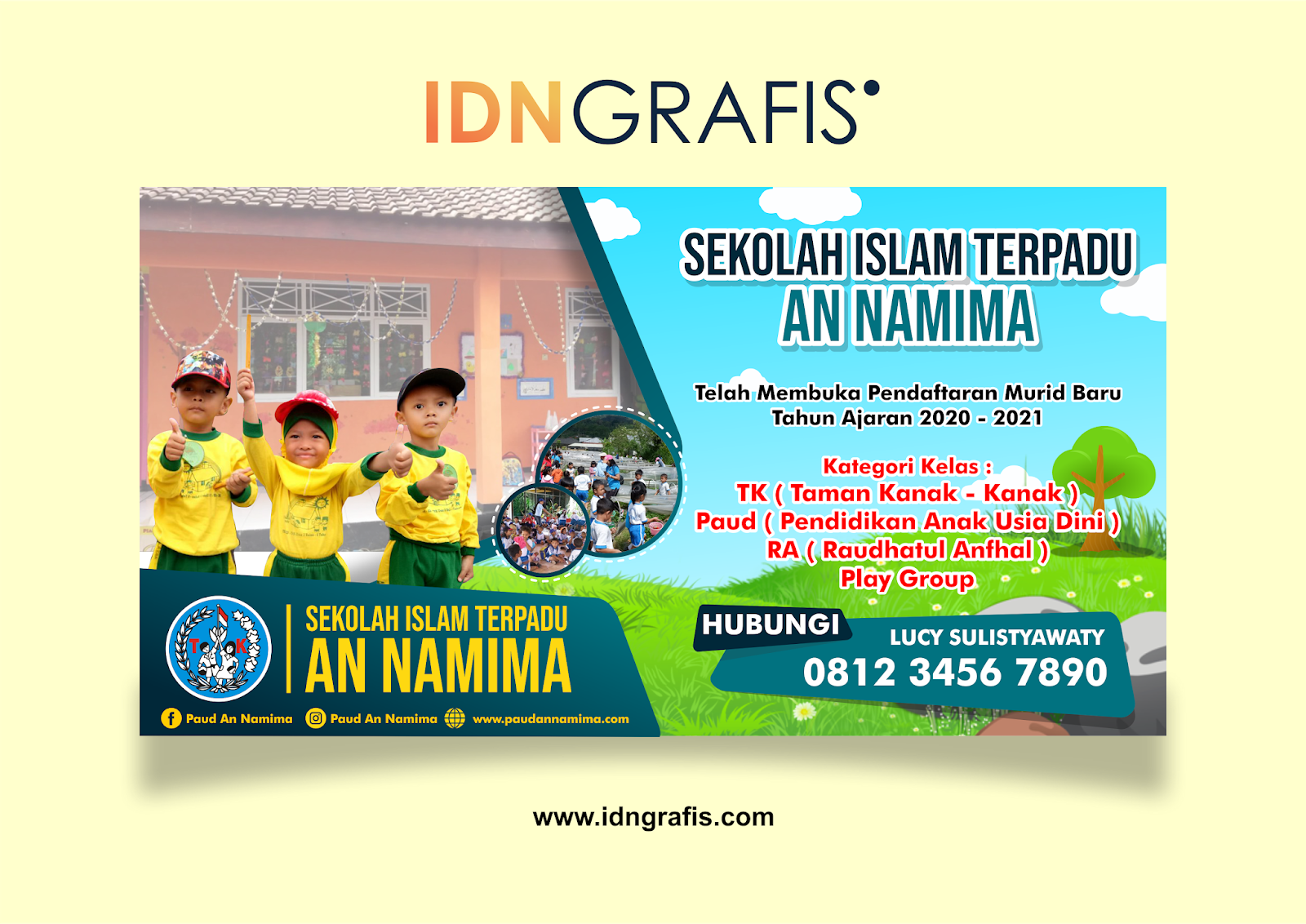 Download Template Banner Paud Cdr Dan Ai IDN GRAFIS