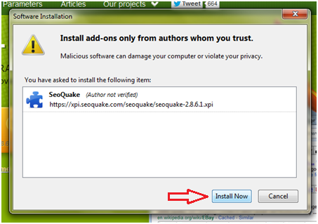 Cara Menginstall SEOquake pada Mozilla Firefox