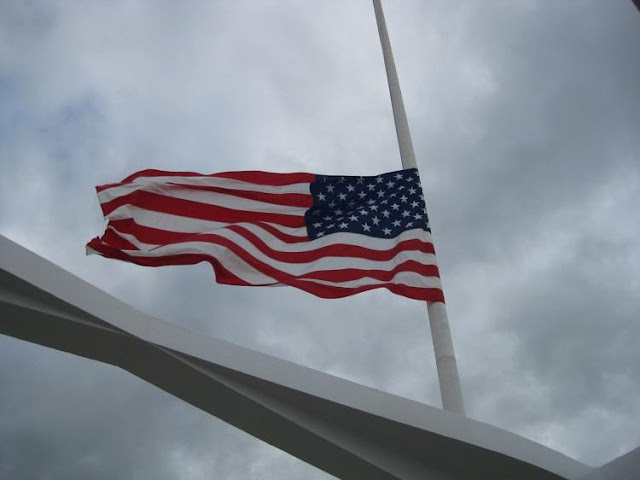 On National Pearl Harbor Remembrance Day U.S. Flags Lowered To Half Staff on Saturday