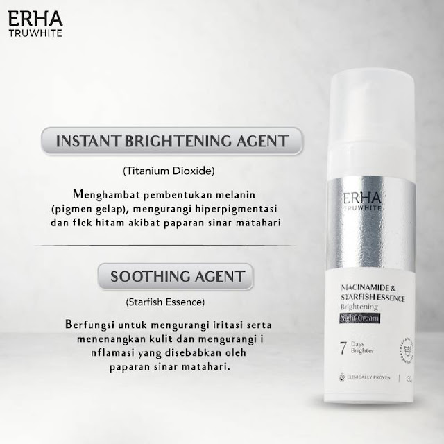 ERHA Truwhite Niacinamide & Starfish Essence Brightening Night Cream