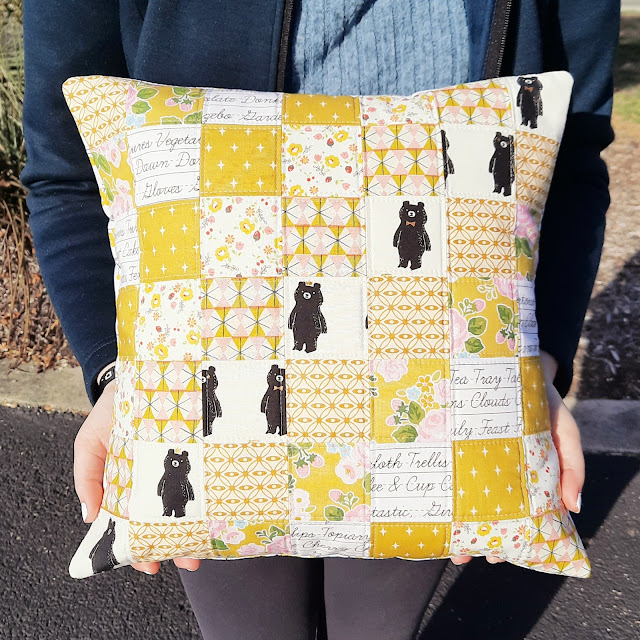 Patchwork Pillow by Heidi Staples of Fabric Mutt