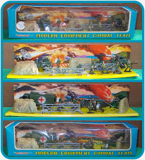 77647; 8 Pcs. Army Set; Artillery Gun; Artillery Piece; Bedford Army Lorry; Bedford RL; Bedford Truck; Blue Box; Blue Box 7406; Blue Box Toy; Blue Box Toys; Boxed Army Toy; Boxed Toy; Complete With Shells For Field Gun; It Really Shoots; Made in Hong Kong; Military Vehicle Toys; Modern-Equipment Combat Team; Patton Tank; Plastic Toys Series; Radar Truck Radar Operator Ambulance Toy Helicopter Toy; Small Scale World; smallscaleworld.blogspot.com; Vintage Army Toys; Vintage Plastic Soldiers;