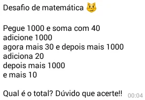 Desafios Matemáticos