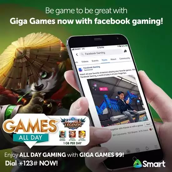 Smart Giga Games Promo now with FB Gaming!