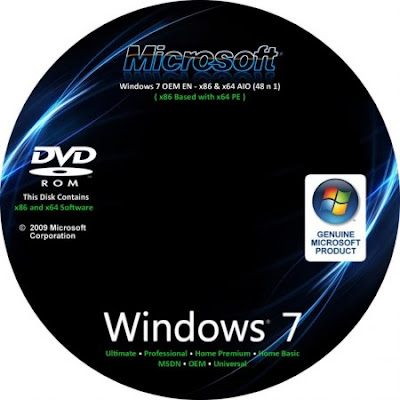 Windows 7 Ultimate OEM 48 in 1 (x86/x64) UNTOUCHED [Mediafire]