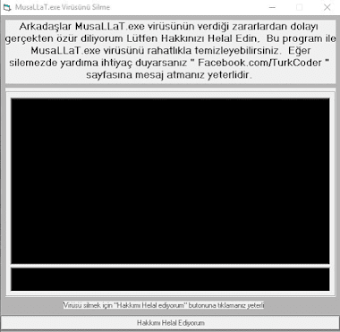 MusaLLaT.exe Virüsünü Temizleme