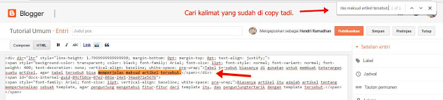 Cara Membuat Tabel Keterangan Responsive di Blog