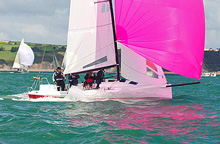 J/70 sailing Dartmouth Sailing Week