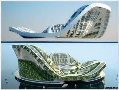 Beautiful DUBAI Lilypad Floating City