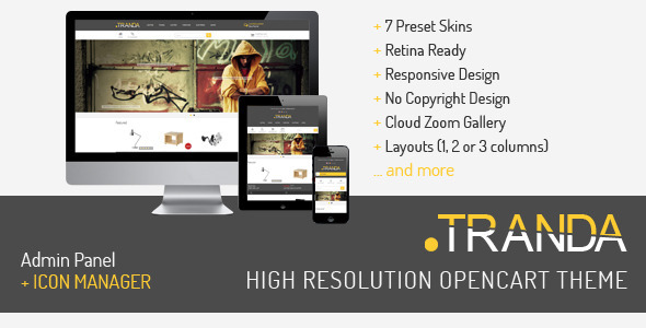 .TRANDA - High Resolution OpenCart Theme - Shopping OpenCart