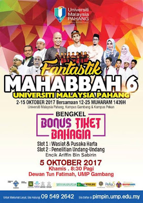 Karnival Fantastik Mahabbah 6.0 Di Universiti Malaysia Pahang