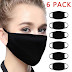 Dust Mask Anti Pollution Face Mask Washable Cotton Mouth Mask Men and women for all ages Black Blue