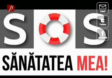 Imaginea reprezentativa a noii emisiuni TV despre slabire sanatoasa, SOS Sanatatea mea (Prima TV 2014)