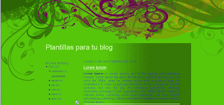 Plantilla blogger gratis fantasia en primavera