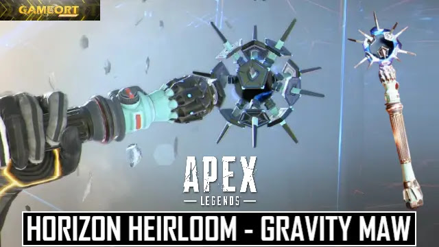 apex legends horizon heirloom, how to get horizon heirloom in apex legends, apex legends gravity maw heirloom, apex horizon heirloom animation