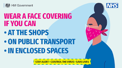 Face coverings UK Government wear one if you can