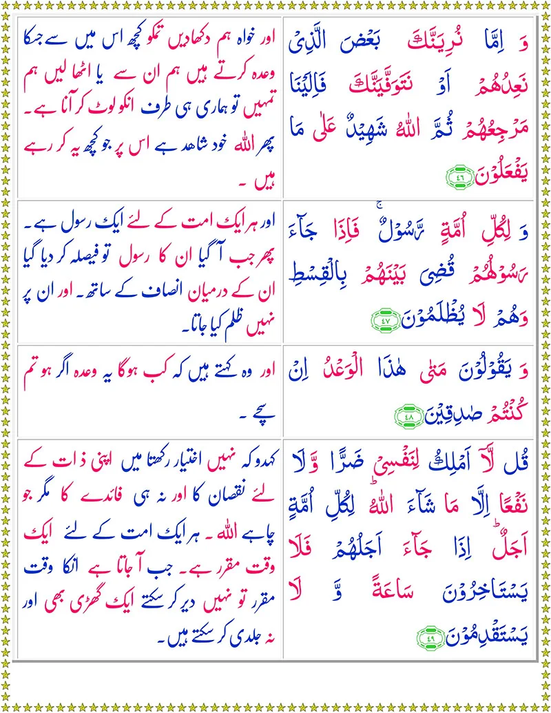 Quran,Surah  Yunus with Urdu Translation,Quran with Urdu Translation,