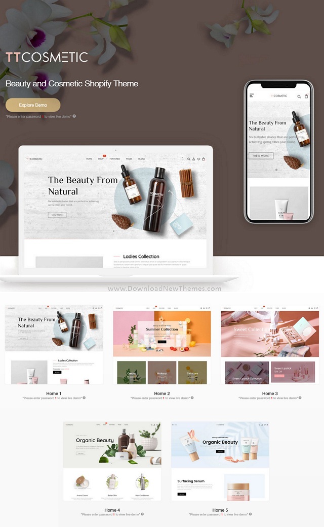 Beauty & Cosmetics Shop Responsive Shopify Theme