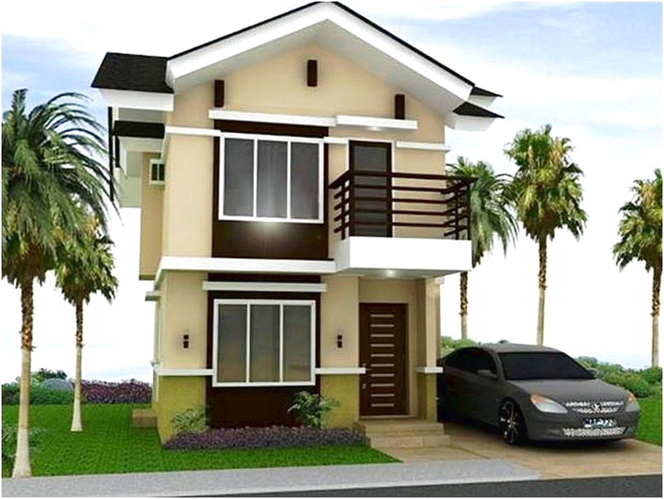 65 Model Desain Rumah Minimalis 2 Lantai Modern Mewah Indah