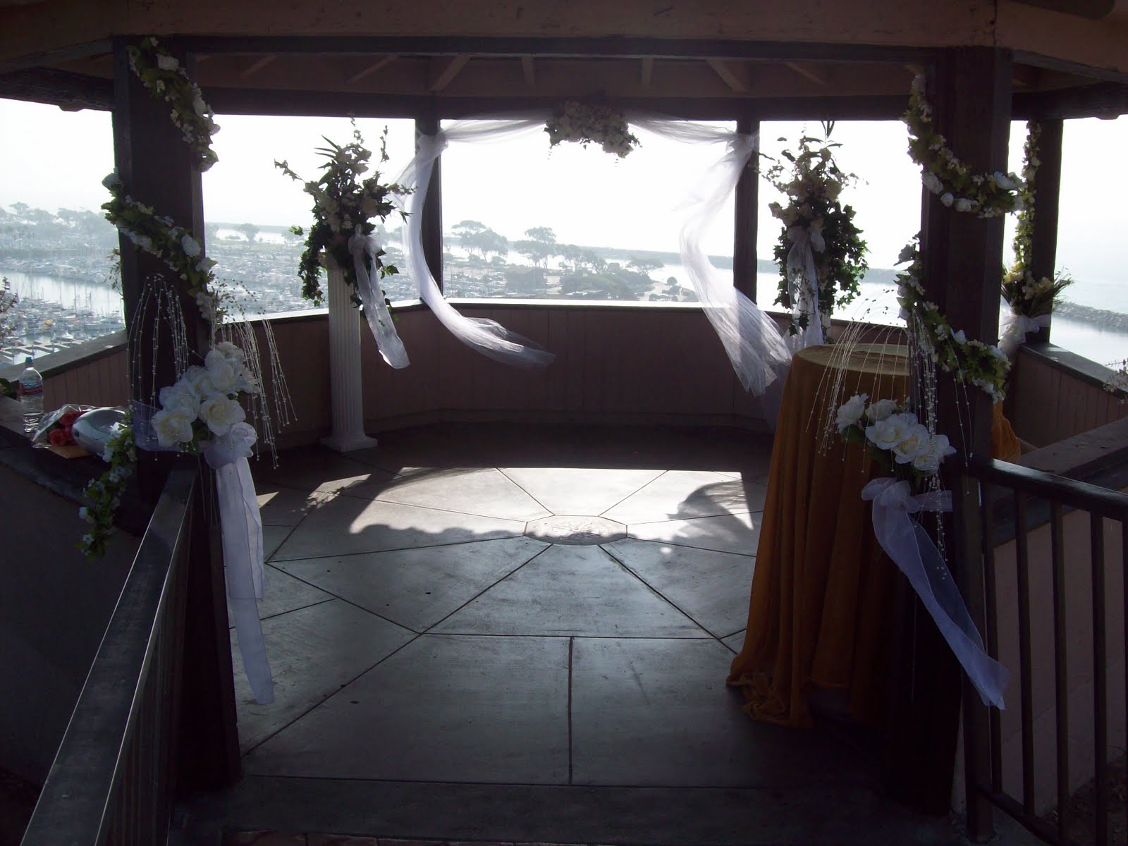 beach wedding gazebo with