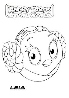 Bird Coloring Pages on Angry Birds Star Wars Free Coloring Line Art By Me