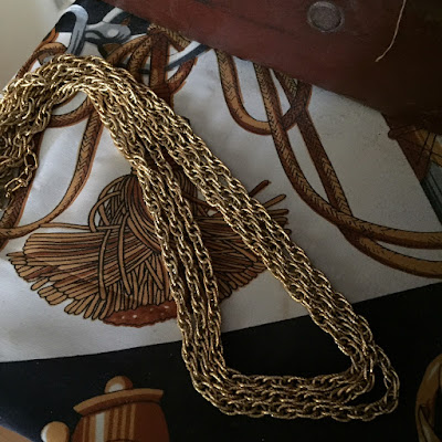 Gold Vintage Rope Necklace
