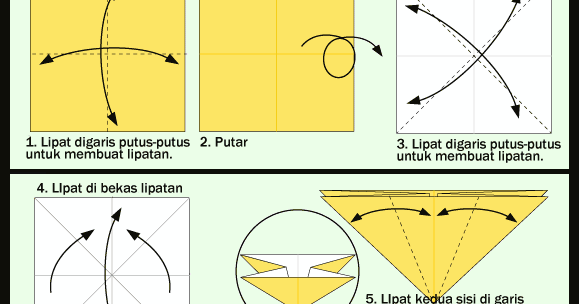 Cara Membuat Origami  BINTANG 3D Untuk  Anak 