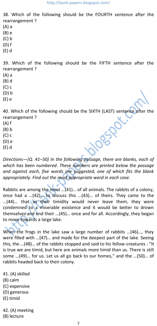 ibps placement papers