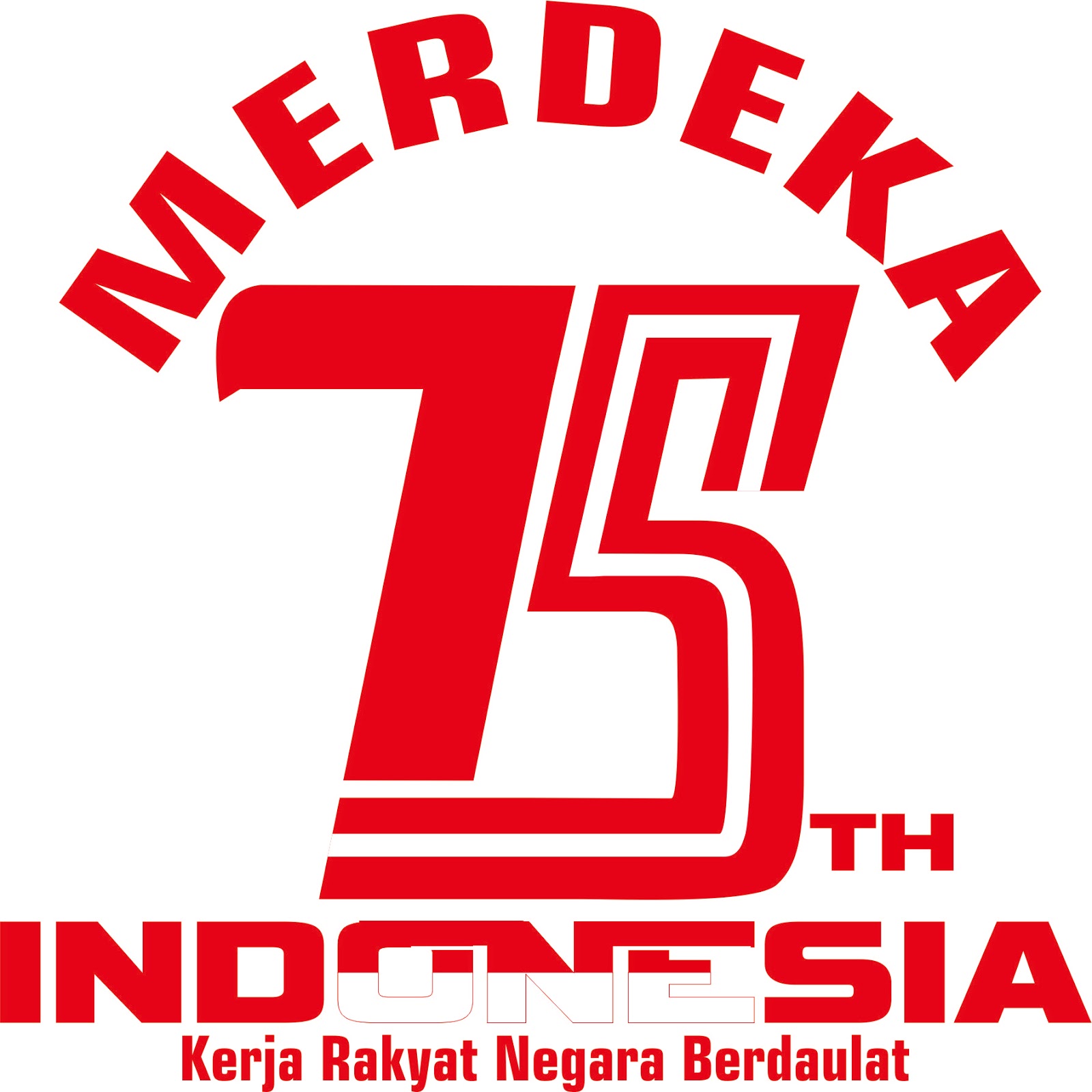  Logo  75  Tahun  Indonesia  Merdeka  Versi Hermawan 