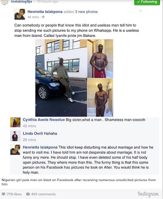 Nigerian Woman Exposes ‘Pastor’ Who Barrages Her With His Nude Photos
