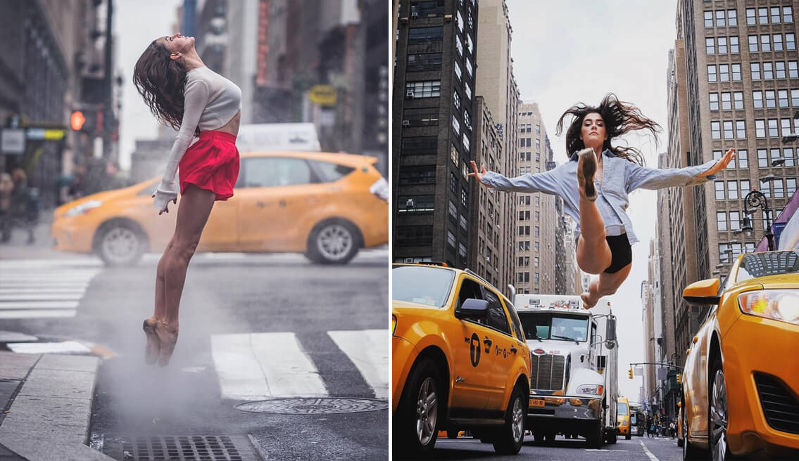 37 Captivating Portraits Of Ballet Dancers Dancing On New York Streets