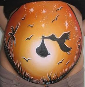 Pregnant Women Body Painting